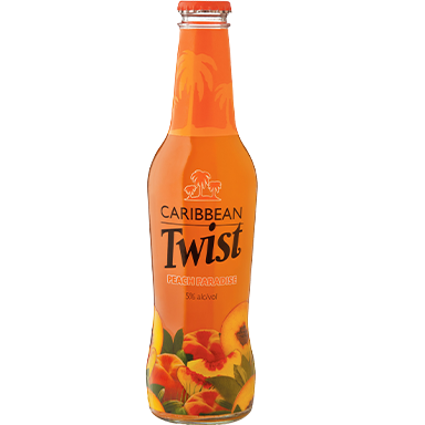 Caribbean Twist Peach Paradise -Glass Bottle 6 Pack