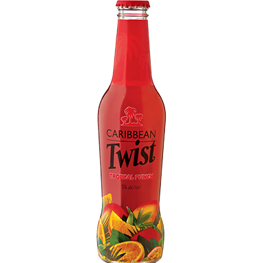 Caribbean Twist Tropical Punch - Glass Bottle 6 Pack